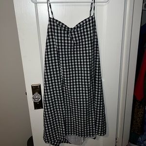 NWT AE Open Back Gingham Dress Sz XL